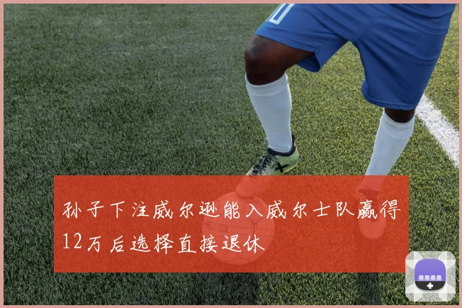孙子下注威尔逊能入威尔士队赢得12万后选择直接退休